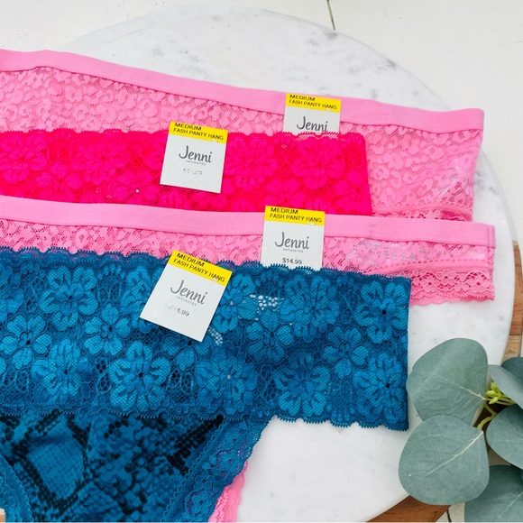 Jenni Intimates Lace Thong Panties Bundle 4 Pairs - Picture 2 of 7